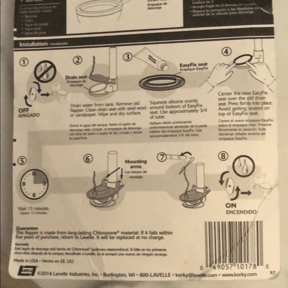 Flush valve repair kit for toilet - Picture 6 of 8